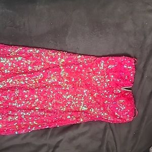 Medium, light pink, sequined dress from As U Wish